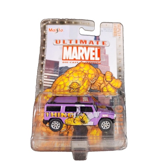 Marvel Other - Marvel Comice Maisto Thing Hummer H2 SUV Ultimate Die-Cast Series #1 Truck Car